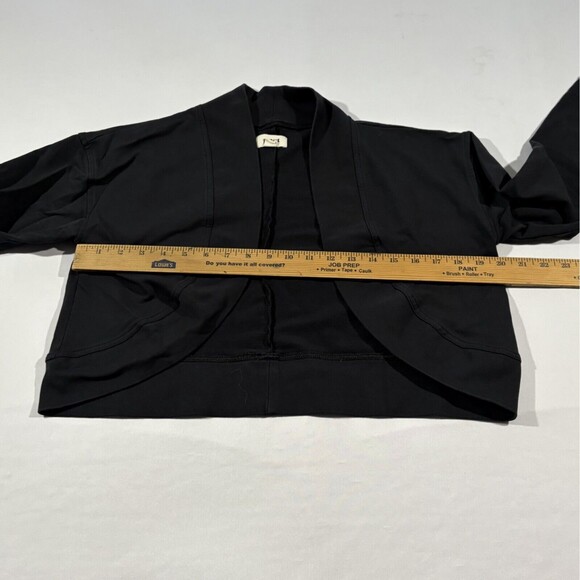 Pact Womens Organic Cotton Blend Cropped Jacket Thumbholes Stretch Sz XS/S - Picture 7 of 11